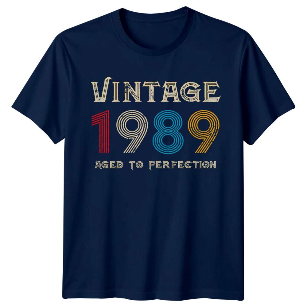 Vintage 1989 Aged To Perfection Unisexs T Shirt 37th Birthday Gift