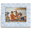 SNNDER Blue Coastal Seashell Picture Frame 4x6, Preppy Beach Photo Frame, Blue Shells Nautical Wooden Picture Photo Frames for Desk Tabletop Wall