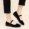 Cloth shoes women's flat shoes work shoes women's shoes soft soles not tired feet mother shoes black shoes dance shoes