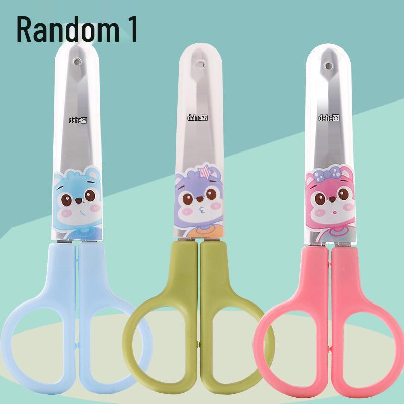 Capybara Cartoon Student Scissors - Cute Guinea Pig-Shaped Kids' Stationery for Paper Cutting
