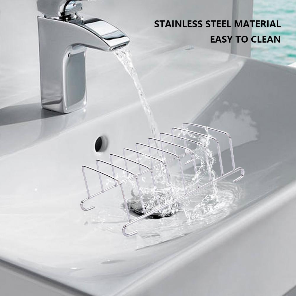 Breakfast Loaf Stand Stainless Steel Cooling Grid Bread Rack Non- Stick 8 Slots Slice Portable Air Fryer Air Fryer Tool