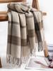 Women Scarf Winter Free  Plaid Fringed Scarve Ladies Pashmina Mujer Femme Foulard Bufanda Wrap Shawl Echarpe Hiver