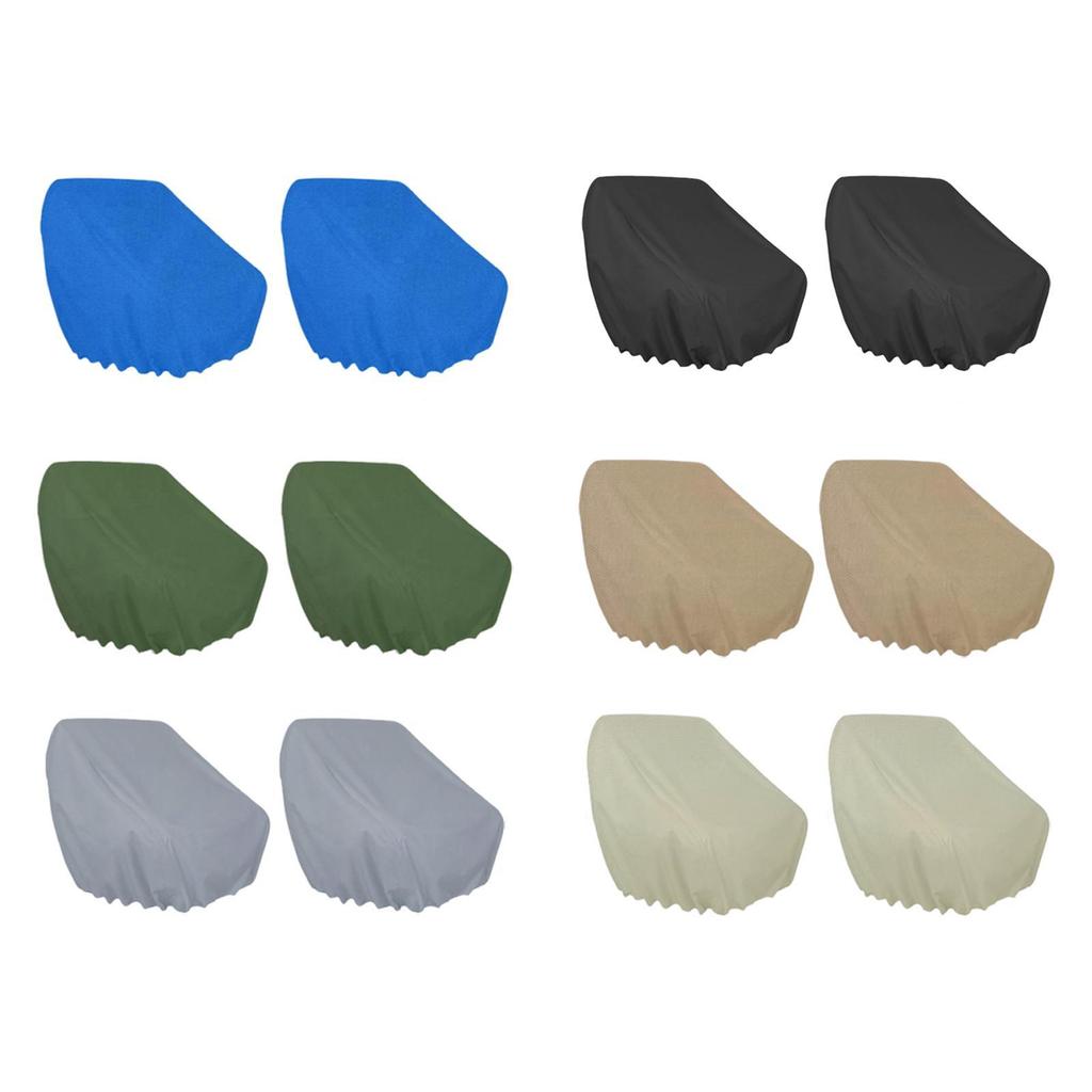 2Pcs Boat Seat Covers Furniture Protection Easy Installation