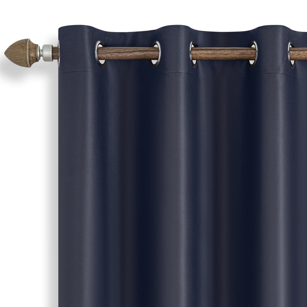 High-precision blackout curtains, simple solid color 110gsm finished curtains