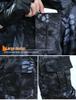 Men's Black Python Pattern Camouflage Workwear Set - Wear-Resistant Labor Protection for Spring and Autumn