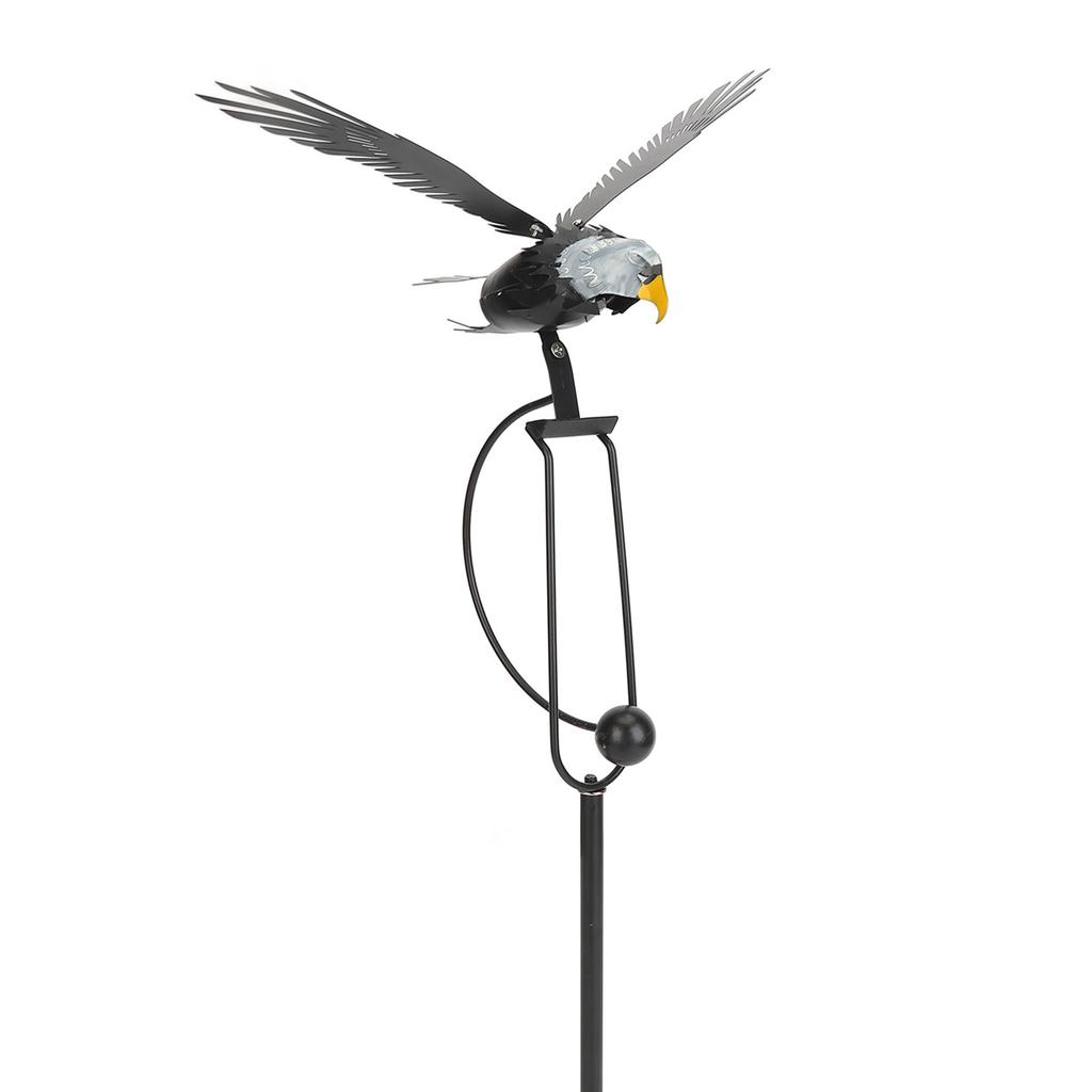 Metallkunst Adler Dekor Simulation Vogel Figur Ornament Pfahl für Außen Garten Hof Rasen