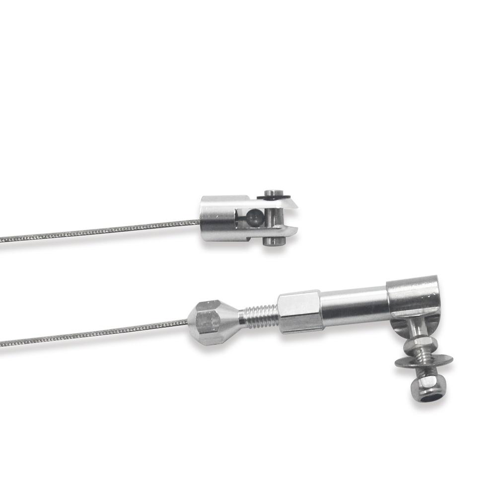 24 Zoll und 36 Zoll Edelstahl für geflochtenes Gaszug-Kit für Autos, inklusive flexibler Kraftstoffleitung für einfache Montage