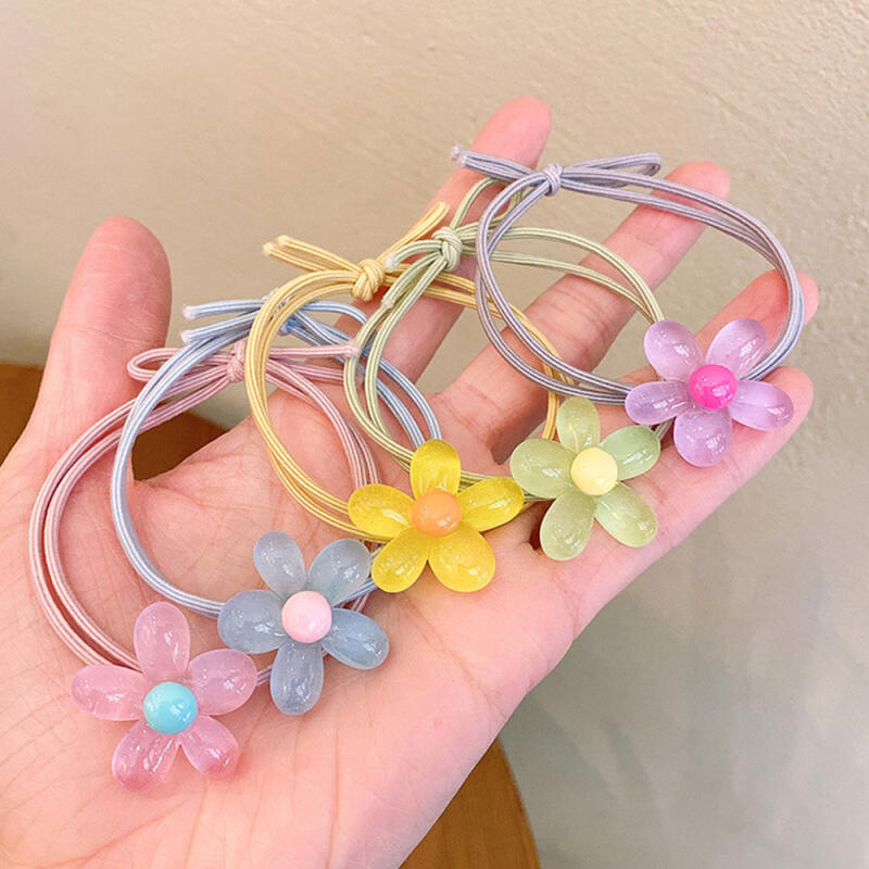 Flower Hair Elastics 5-piece set 5-piece set
