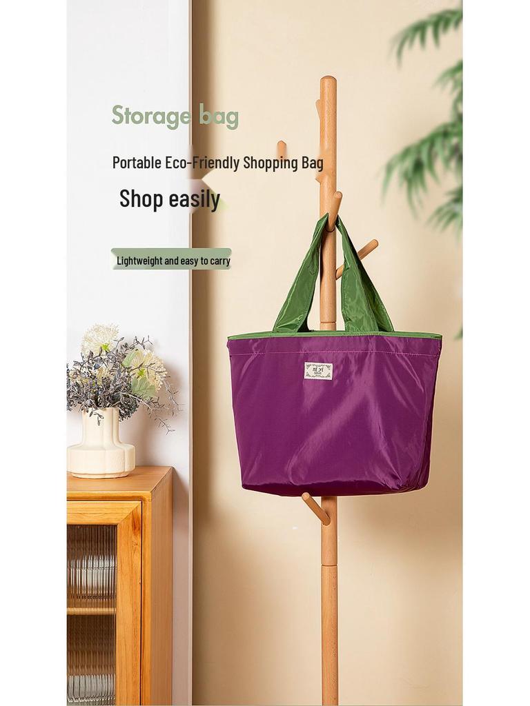 Tragbare Umhänge-Einkaufstasche aus Oxford-Gewebe - Faltbare Tragetasche mit großem Fassungsvermögen für Lebensmittel