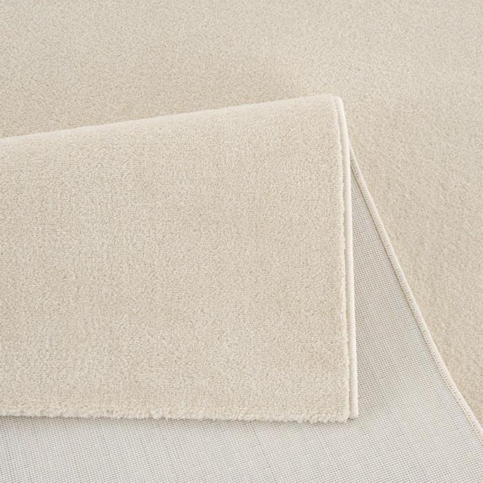 NOSSA Cream Living Room Rug 200x200 Cm - Suitable for Underfloor Heating - UNAMOURDETAPIS Brand