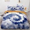 Tie Dye Duvet Cover Set Boho Psychedelic Bedding Set for Boys Girls Teens Bohemian Gypsy Full Comforter Cover Exotic Spiral