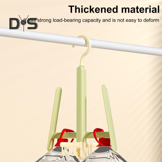 Shoes Drying Rack with 360-Degree Rotating Hook Strong Load-Bearing Windproof Insoles Clip Clothing Rack Hanger