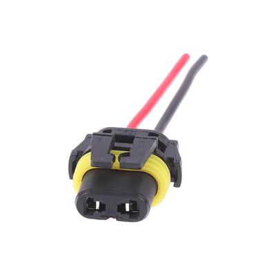 1/2Pcs 9005 Single Slot With Wire 10Cm Bulb Socket Headlight Fog Lamp Male Plug Adapter Waterproof Automotive Connector