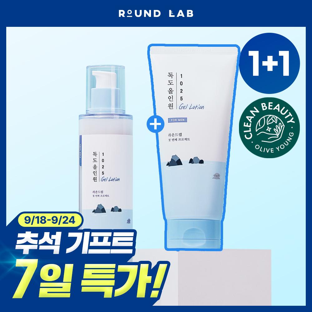 Round Lab For Men 1025 Dokdo All-in-One Gel Lotion 200ml+200ml