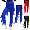 Gelaagde Pantalon met Franjes en Kwastjes voor Dames S-XXL: Elastische Tailleband Latijns-Amerikaanse Dansbroeken voor Tango Cha-Cha Optreden