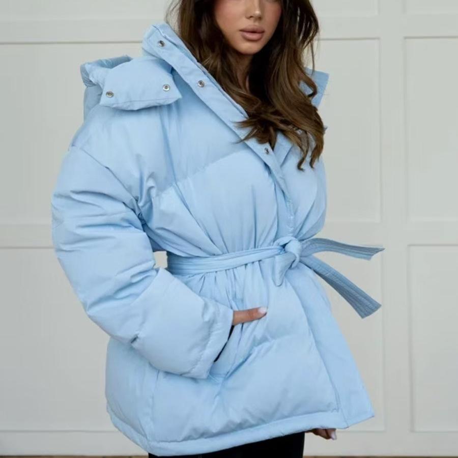 Autumn and Winter Hooded Thickened Fashionable Jacket Women's Warm Coat