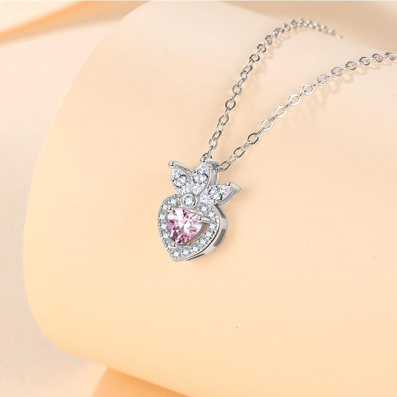 

Ожерелье из чистого серебра 999 пробы, легкое, роскошное, изысканное, модное, короткое, ожерелье с подвеской из циркония и стразами