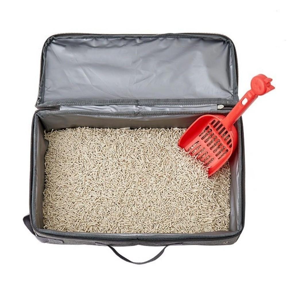 Waterproof Foldable Cat Litter Box Large Capacity Travel Litter Pan Mobile Cat Toilet  Going Out
