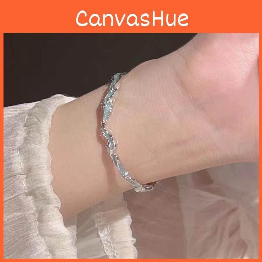 Blue Highend Wave Womens Bracelet Unique Geometric Shape Ideal For Giving Gift