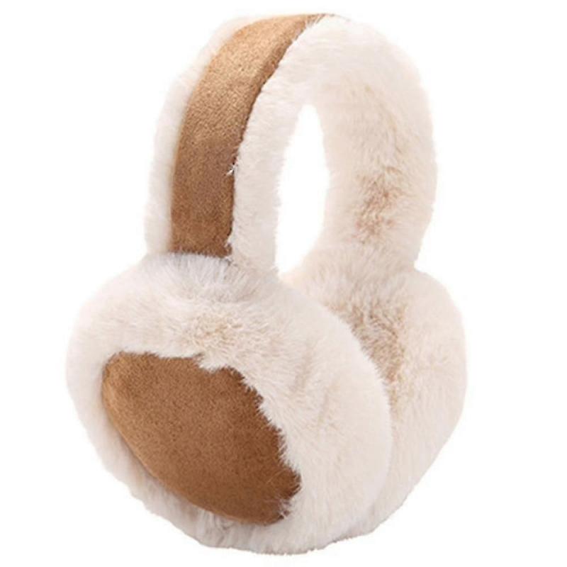 Warm Ear Muffs, Winter Ear Muffs, Soft and Skin-Friendly, Unisex, One Size Fits All, Khaki
