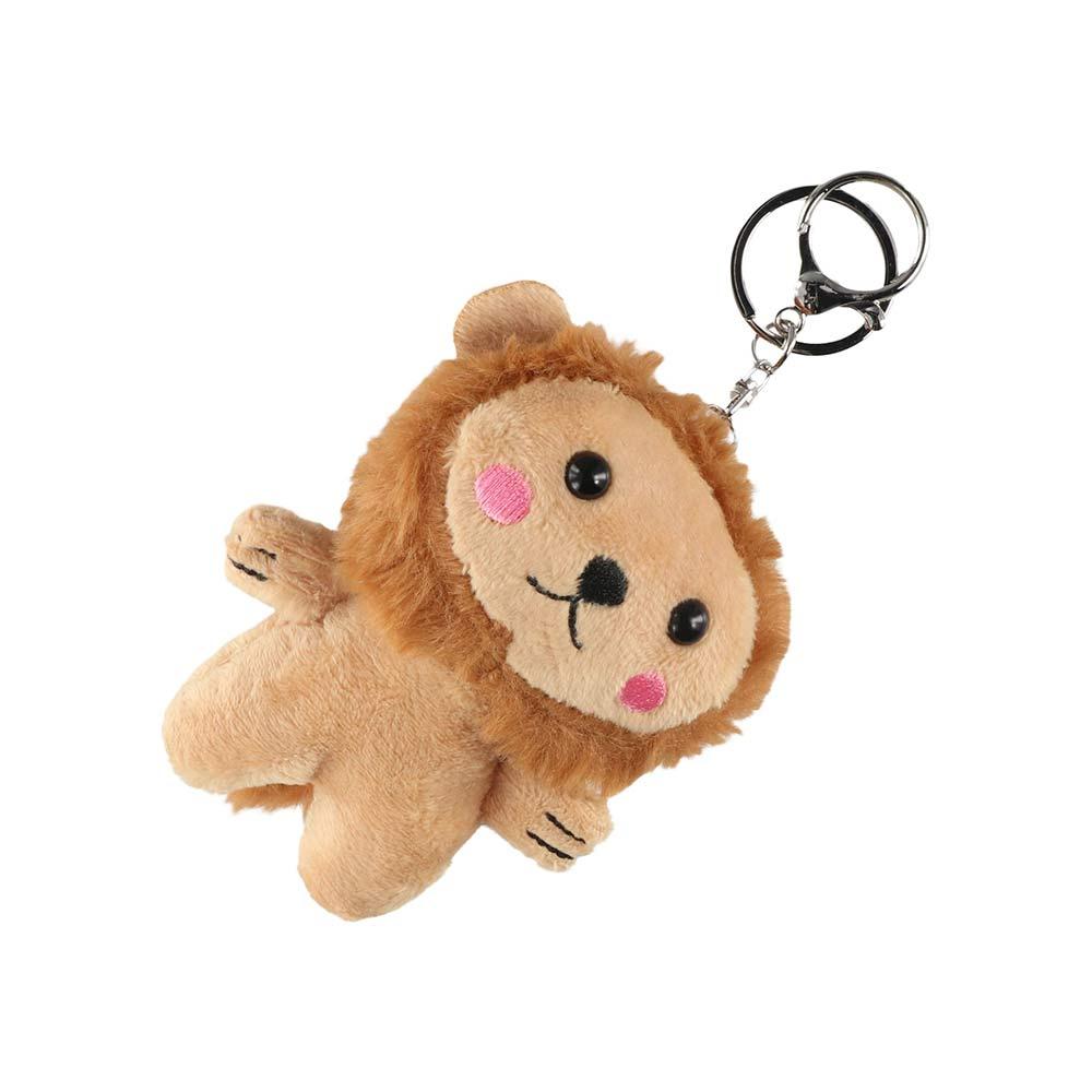 Cartoon Stuffed Toys Plush Toy Lion Plush Doll Lion Keyring Plush Pendant Lion Plush Keychain