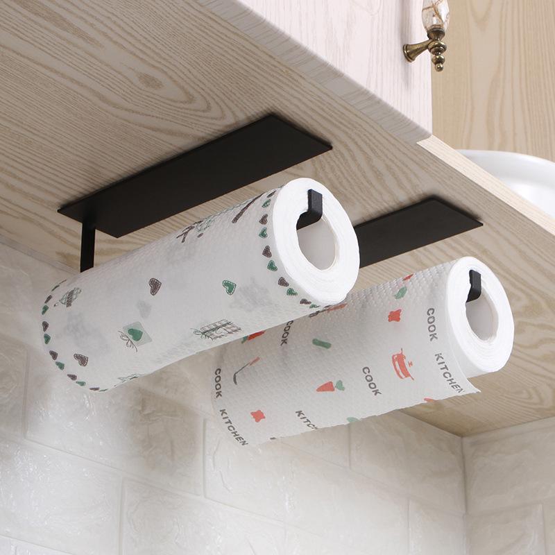 Punch-Free Carbon Steel Kitchen Paper & Dishcloth Holder