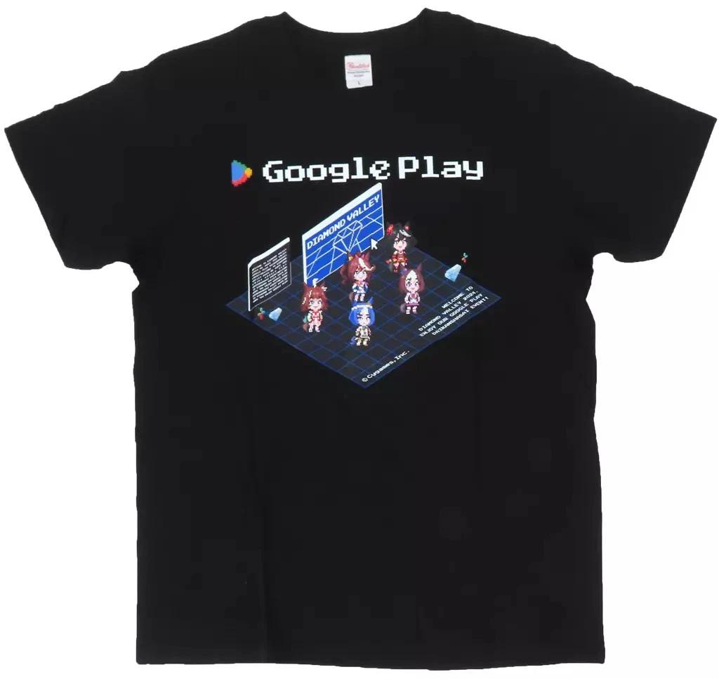 

Collab T-shirt Black L Uma Musume GooglePlay Bonus Size L 3XL