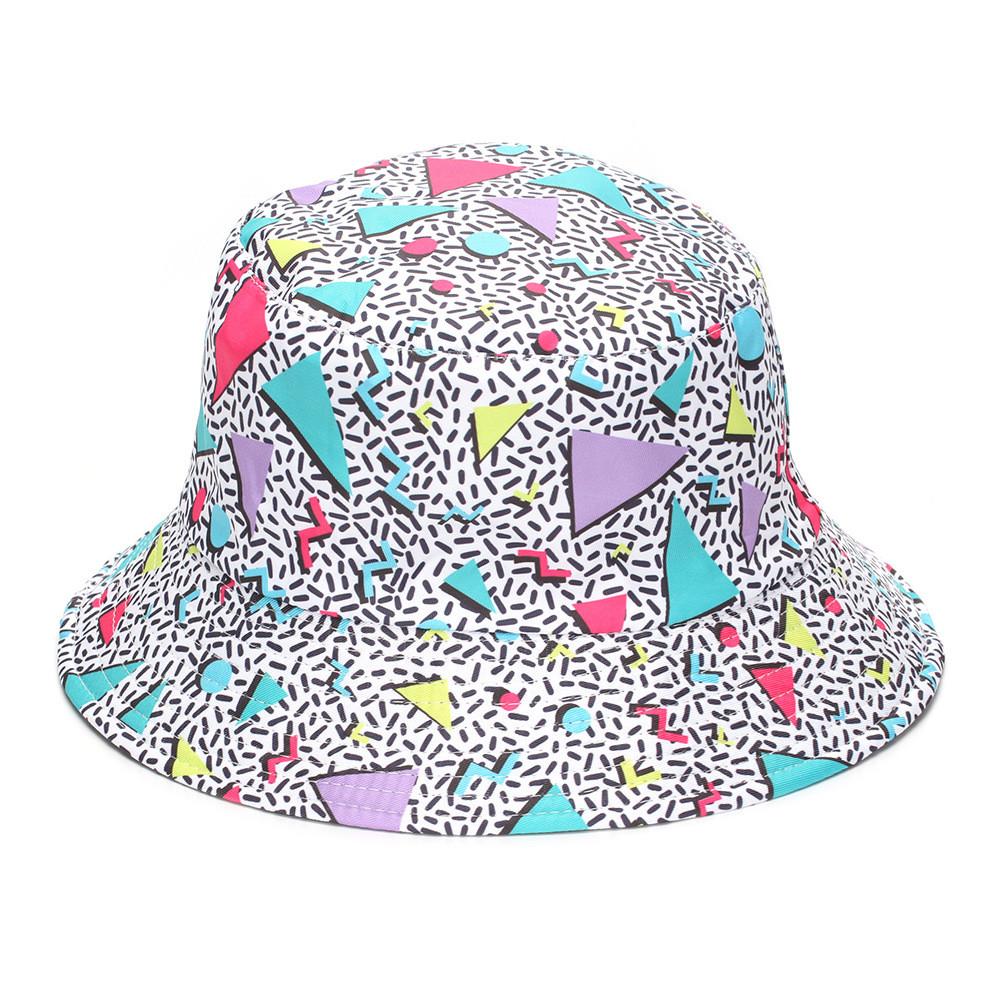 Duck Print Vintage Doublesided Fisherman Hat With Sun Protection For Outdoors