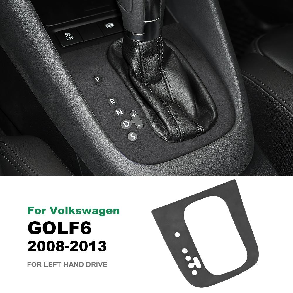 Italy Super Suede Car Gear Shift Panel Cover LHD RHD Sticker for Volkswagen VW Golf 6 GTI R MK6 2008-2013 Trim Auto Accessories