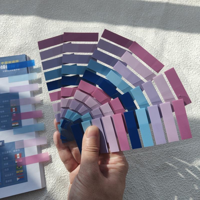 1200pcs Transparent Index Tabs Sticky Notes, Colorful Page Markers, File Classification Stickers Note, Cute Stationery Set