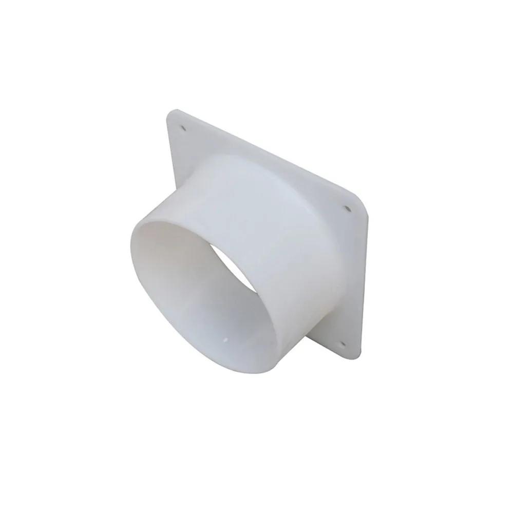 8 Inch ABS Mobile Air Conditioner Exhaust Pipe Joint Flange Interface White Flange Connector Non Toxic Material