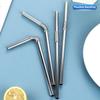 4pcs Flexible 304 Stainless Steel Straws Bendable Reusable Metal Straw For Cup Mug Home Outdoor Travel Kitchen Dining Set