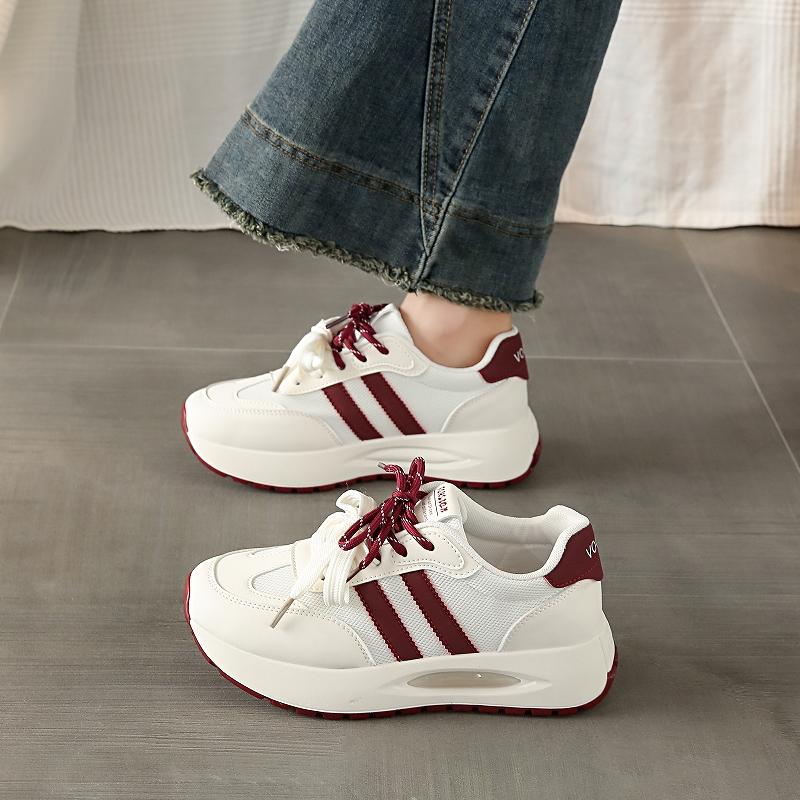 

Модная летняя женская нескользящая теннисная обувь на платформе для ходьбы, дышащие кроссовки для бега, повседневные сетчатые удобные кроссовки 40