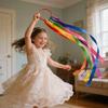 Ribbon Dance Wristbands Gymnastic Ribbons Sparkling Dance Ribbon Streamers Twirling Dancing Ribbons for Artistic Dance
