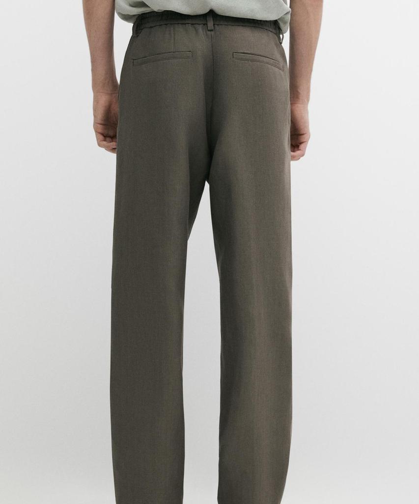 Masimodutti 100% Linen Straight Fit Pants