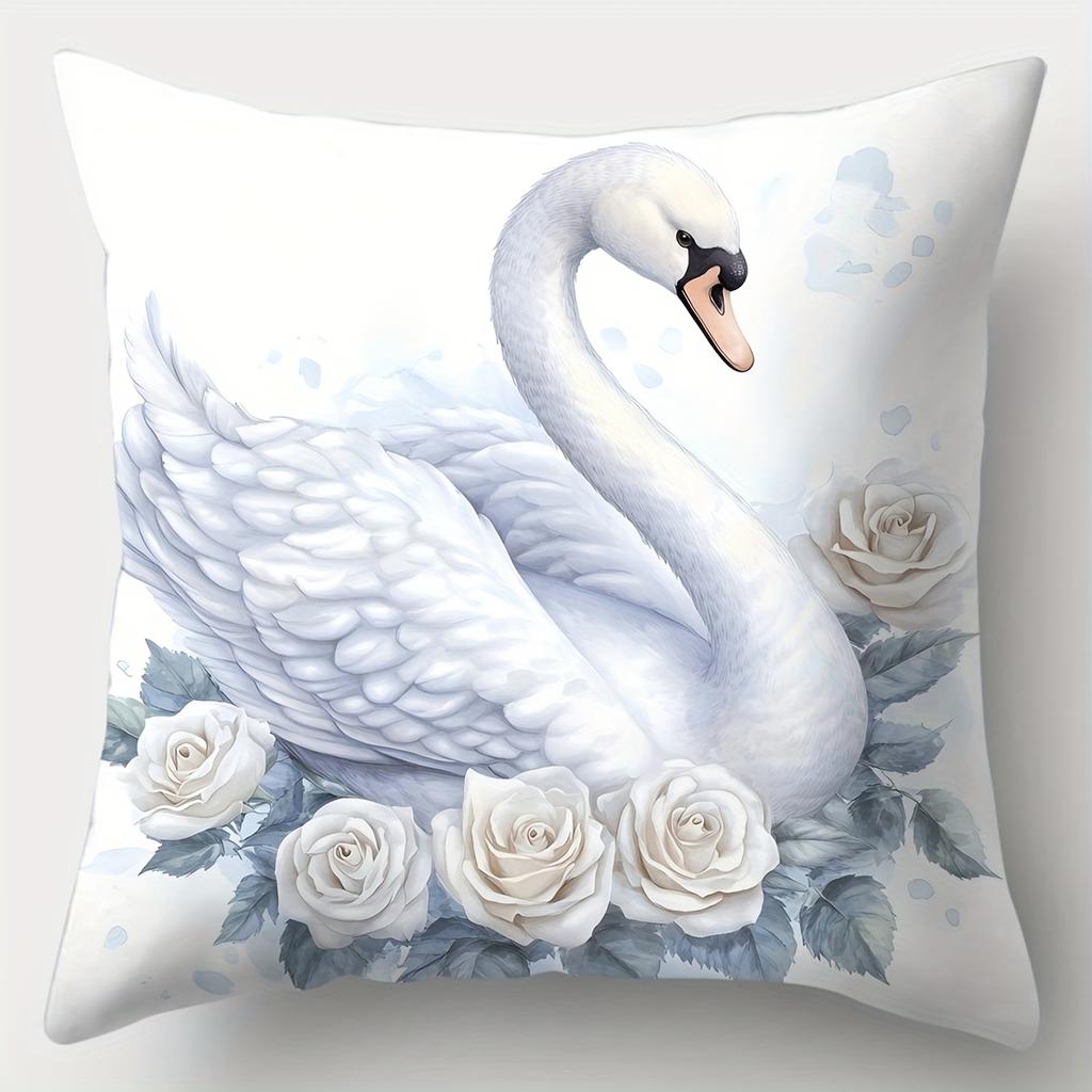 Ethereal Floral Art Throw Pillow Covers, Double-Sided Printed Cushion Cases, Calming Minimalist Aesthetic Decor