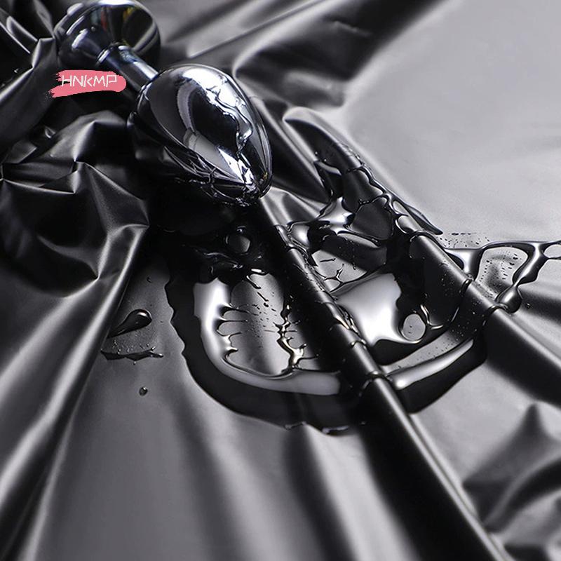 Waterproof Sex Sheets Wetlook Bed Cover for Couples Adult Game Lubricants Compatible Flirt Bondage Tool for Wet Play