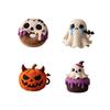 Hand Crochet Yarn Kit for Halloween Pumpkin Plush Doll with Instructions