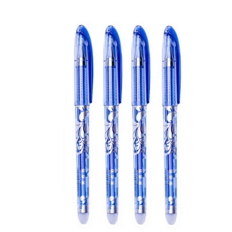 3-28 ks Smazatelná pera 0,5 mm Náplň Omyvatelná Rukojeť Modrý/Černý Inkoust Gelové Pero pro Školní Kancelářské Psací Potřeby