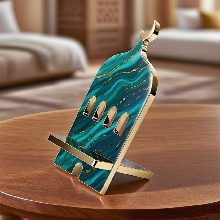 Portable 2 Piece Phone Stand Crafting Mold Middle Eastern Inspired Design with Removable Parts