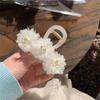 Realistiskt Pionblomma Hårklämma i Kinesisk Stil Hårklo Mode Håraccessoarer för Kvinnor för Bröllop och Fest