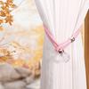 2Pcs Curtain Straps Easy To Operate Faux Crystal Decorative Buckle Curtain Ties Household Towel Holder Curtain Accessories