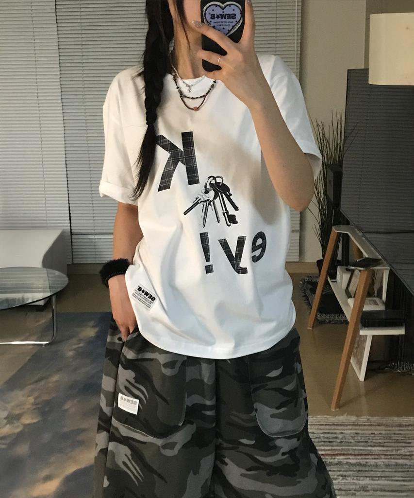Ssobi Key! Oversized Short Sleeve Tee