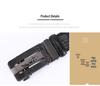 2025 Men's Leather Belt, Automatic Buckle, Crocodile Pattern, Business Casual, Cowhide Waist Belt for Middle-Aged and Elderly.