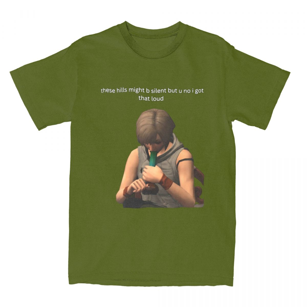 

Men Women That Loud Colorized Silent Hill T Shirt Merch 100% Cotton Horror Core Gaming Tee Shirts Clothing New Arrival 4XL