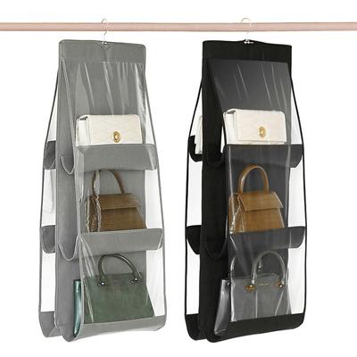 Szafa szafa przezroczysta torba do przechowywania wisząca torebka organizator do torebek uchwyt do przechowywania drzwi ściana Tote Bag Rack wieszak etui