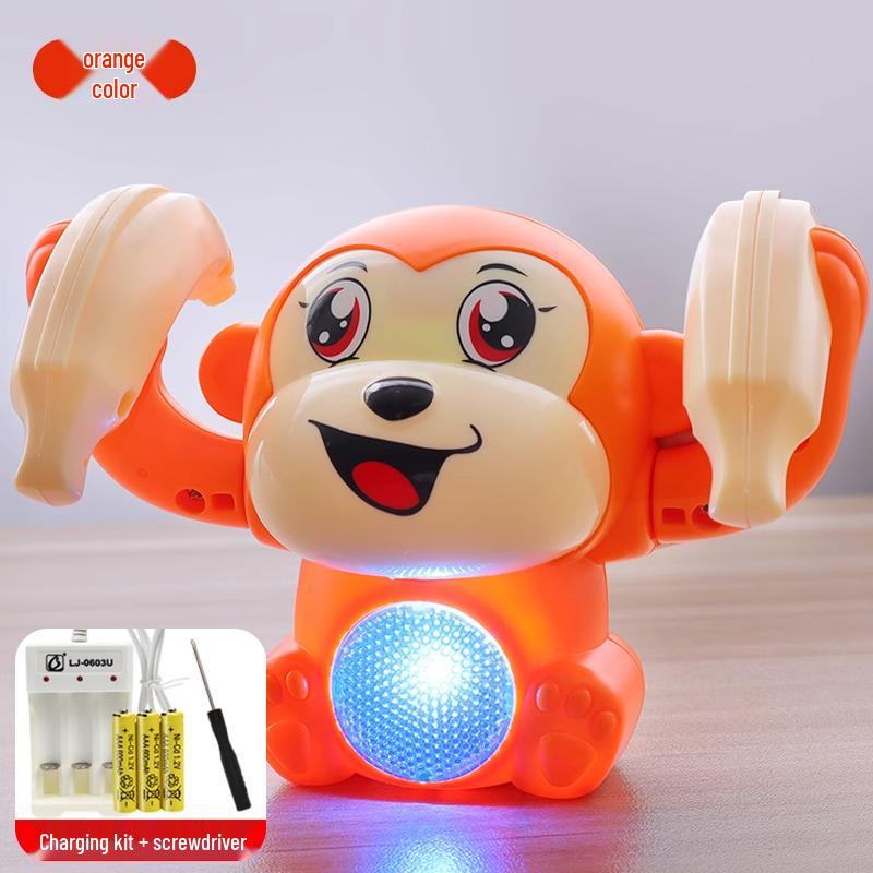 Children's Sound-Controlled Singing Luminous Tumbling Monkey Toy