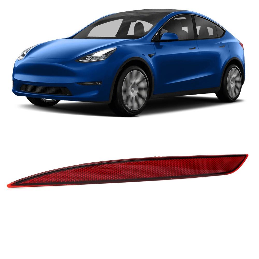 ABS Rear Bumper Reflector Red Bumper Light Left Right Reflector Lamp For Tesla Model Y 2020-2023