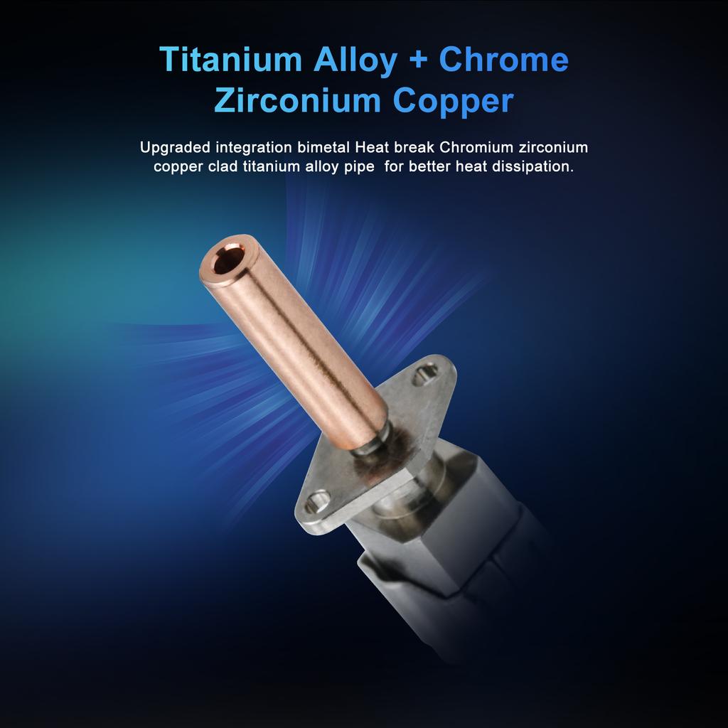 3D-skriverdeler Hotend-sett for Creality Ender 3 V3 SE 24V 60W Keramisk varmeelement Termistor Hot End-sett Dysesett Varmeblokk