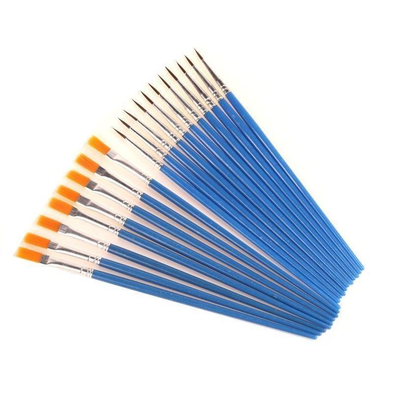 

Набор плоских кистей для гуаши, масла, акрила, акварели с кистями для каллиграфии и нейлоновыми ручками-красками для рисования на лице 10 Pointed